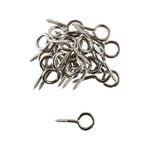Everhang 7mm NP Screw Eye Hook - 25 Pack