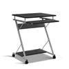 Artiss Black Metal Mobile Computer Desk