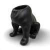 Urban Attitude Maggie Bulldog Planter - Matte Black