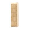 Lauft 5-tier Natural Bamboo Wooden Bookshelf, Slim Bookcase Organizer Storage
