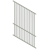 ProtectorAl 1201-2400W x 1200H Pale Eucalypt Flat Top Square Picket Pool Fence Panel Raked 16-30º