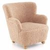 Costway Sherpa Sofa Comfy Armchair Upholstered Reading Chair Pink