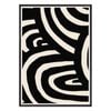Galrie Stunning Modern Abstract Monochrome Line Art Print for Elegant Interior Home, Black Frame, A0 84 x 119cm (33 x 47inch)