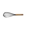 Bialetti St.Clare Silicone Whisk w/ Acacia Handle Egg Beater Utensil Black