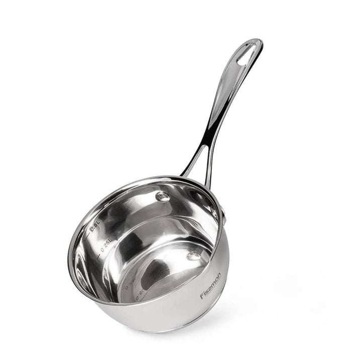 Fissman Stainless Steel Kitchen Cooking Sauce Pan 0.6L 12x6cm