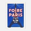 Galrie Vintage La Foire de Paris Poster - Iconic French Event Art Print, White Frame, 50 x 70cm (20 x 28inch)