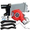Gen1 High Flow Turbo Charger With 50mm Intercooler & Hoses And Genuine Oil Feed Pipe For Mitsubishi Challenger 4d56 2.5l