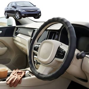Australian Goose Steering Wheel Cover for Honda Civic 2006 - 2012 (Sedan(8th Gen)) Circle Black