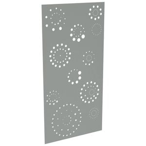 ProtectorAl 300-1200 x 1201-2400mm Palladium Silver Fireworks Unframed Solid Aluminium Decorative Panel 