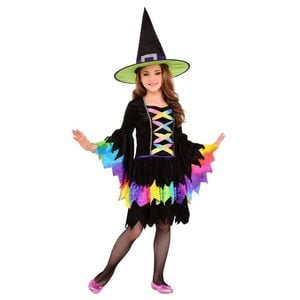 Rubies Rainbow Witch Girls/Kids Dress Up Halloween Party Scary Costume Size S
