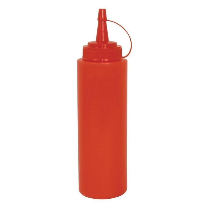 Vogue Squeeze Sauce Bottle Red 994ml Commercial Kitchen Catering Supplies