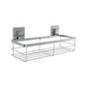 Fusion-Loc 26kg Stainless Steel Suction Large Shower Caddy - Stainless Steel