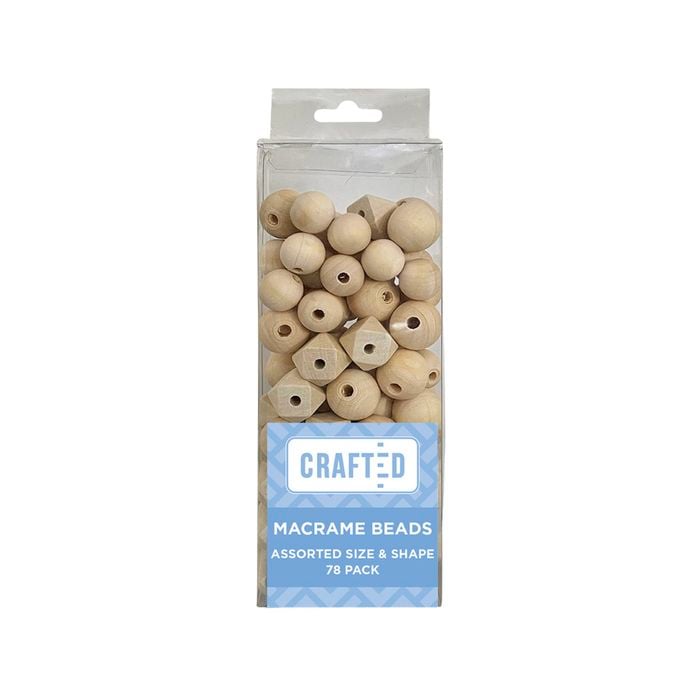 Crafted Assorted Macrame Beads - 78 Pack