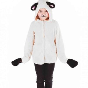 Fleecy White Sheep Kids Costume - 4-6