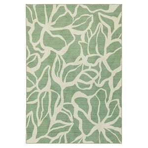 Loopsie-320cm X 230cm-farringdon Printed Green Washable Rug