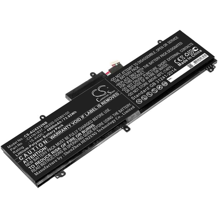 Cameron Sino C41n1837, 0b200-03380100 Battery Replacement [cs-aux532nb]