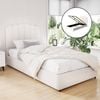 Artiss Boucle Bed Frame King Single Gas Lift Storage