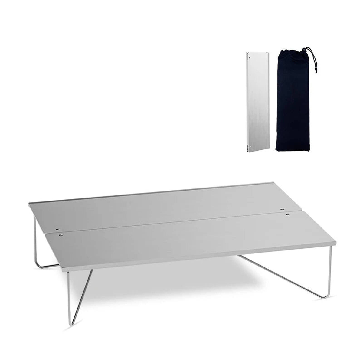 NNEOBA Ultralight Mini Folding Camping Table Silver - Bunnings New Zealand