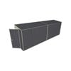 Build-A-Shed 1.2 x 6.0 x 2.0m Tunnel Shed Tunnel Hinged Door No Side Doors - Grey