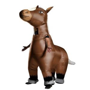 Mr Horsey Inflatable Horse Halloween Costume Adult Full Body Suit with Fan, Standard