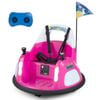 Costway Kid 12v Bumper Car Ride On Bumping Toy Electric Vehicle Pink