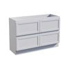Stein 1200 x 450 x 810mm White Select Shaker Floor Standing Vanity - Cabinet Only 