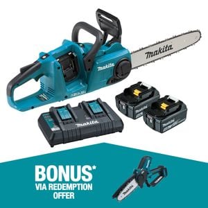 Makita 18Vx2 350mm Brushless Chainsaw Kit