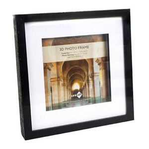 Unigift 3D Wooden/Glass Picture Photo Frame 22x22cm/15x15cm Black