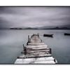 Look On Pier and Boat View  Print 100% Australian Made 90x60cm  (Poster)