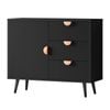 ALFORDSON Buffet Sideboard Cabinet Storage Cupboard Kitchen Black Doors Drawers