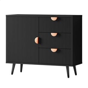 ALFORDSON Buffet Sideboard Cabinet Storage Cupboard Kitchen Black Doors Drawers