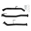 Ignite Exhausts Dpf Back For Nissan D23 Navara Series 5 Np300 3" With Straight Pipe Only Black Aluminised Steel
