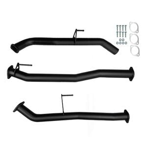 Ignite Exhausts Dpf Back For Nissan D23 Navara Series 5 Np300 3" With Straight Pipe Only Black Aluminised Steel