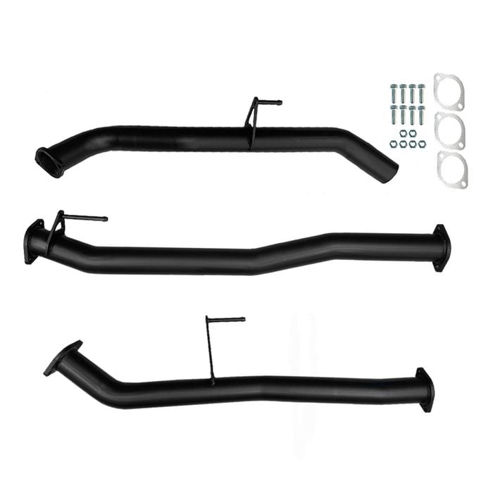 Ignite Exhausts Dpf Back For Nissan D23 Navara Series 5 Np300 3" With Straight Pipe Only Black Aluminised Steel