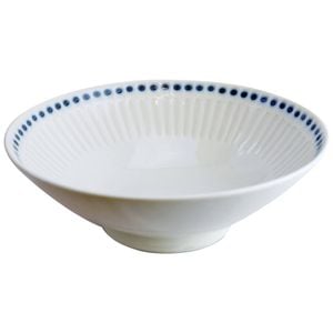Omotenashi Emboss Tokusa Large Serving Bowl – White