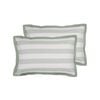 Ecology Horizon Pillowcase Pair Size 73 x 48cm Blue/White/Sage Bedding