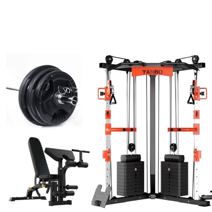 SmartFitFit C1 Max with Multi Functional Bench and 100kgs Weights Package