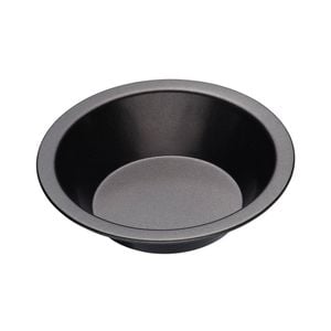 Mastercraft 10cm Heavy Base Individual Non-Stick Round Pie Dish - Black
