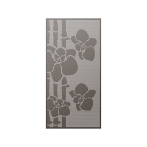 Walpix 2400 x 1200 x 3.0mm Perforated Aluminium Decorative Screen Flat Profile Tropical Full Perf - Hamersley Brown
