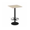 Olg Disc Bar Leaner Black Frame Nordic Maple Top 600mm Square