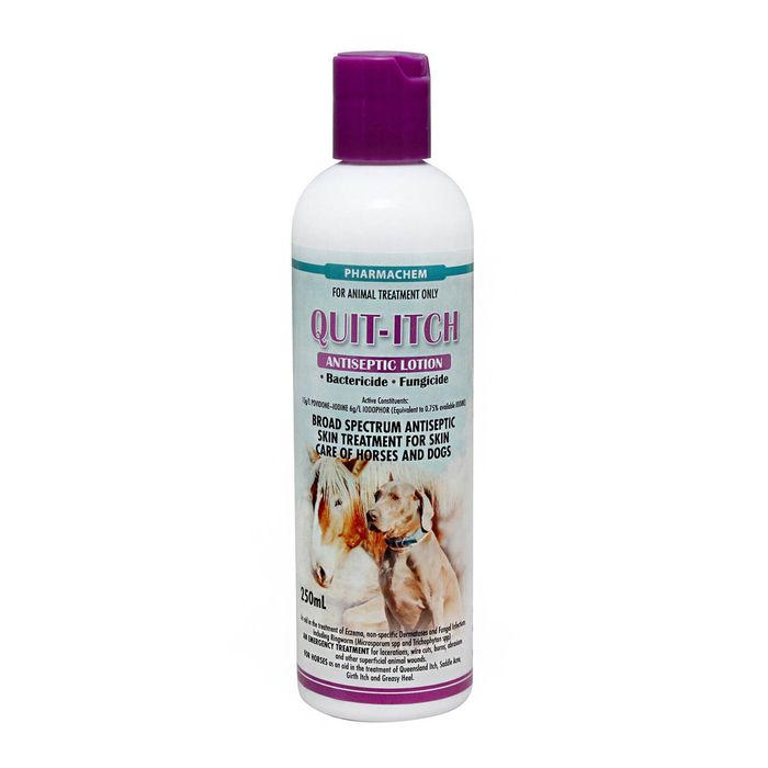 Quit Itch Broad Spectrum Antiseptic Skin Treatment For Horses & Dogs 250ml