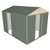 Build-a-Shed 2.3 x 3.0 x 2.3m Front Gable Two Single Sliding Doors Shed - Green