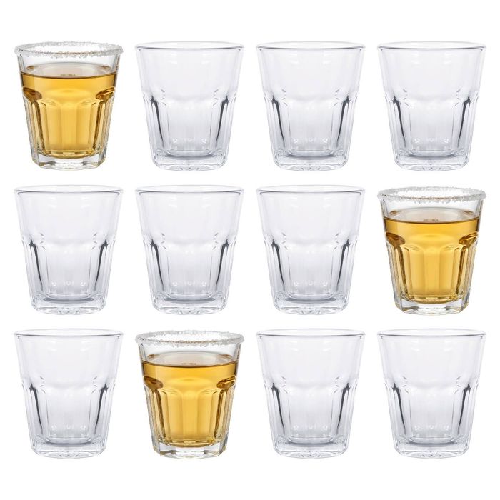 Argon Tableware Panelled Shot Glasses - 55ml - Pack of 12