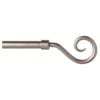 Windoware Shepherds Crook 16mmx3m Silver Curtain Rod Set
