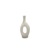 Elegant Collections Small Natural Off White Noosa Marble Look Decorative Vase