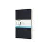 3pc Moleskine Cahier Soft Cover Writing Notebook/journal Dot Grid Set Black Lrg