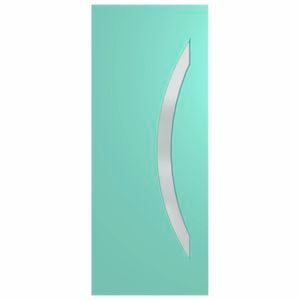 Hume Doors 1980 x 860 x 40mm Newington XN6 Entrance Door Glazed Etchlite