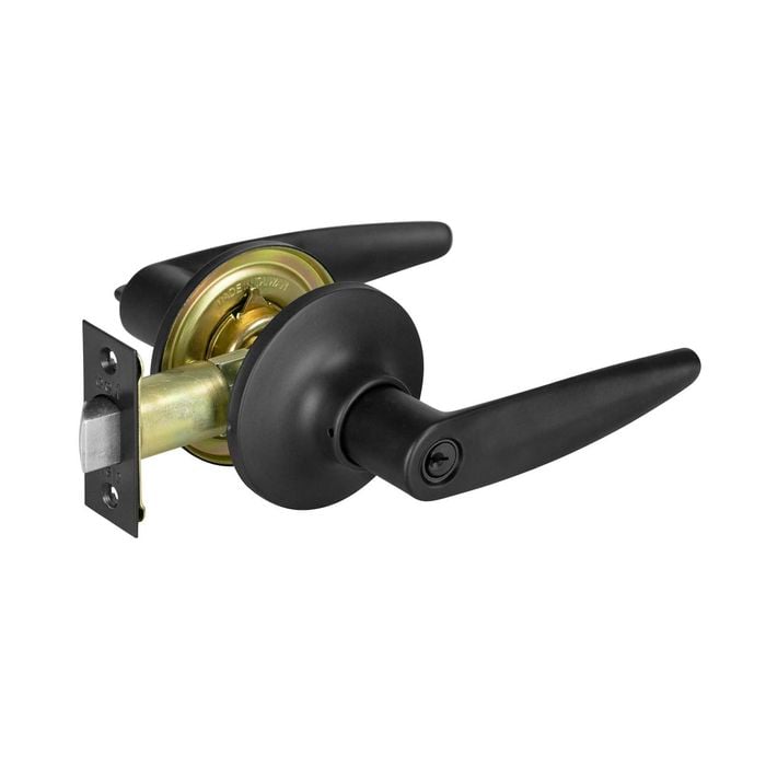 Delf Matte Black Pomona Entrance Lever Set