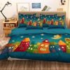 3D  Lovely Cartoon Houses 130 Bedding Set Pillowcases Quilt Duvet Cover Set Queen King