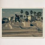 Galrie Stunning Skateboarding Photograph Capturing Skate Tricks, Wood Frame, 70 x 100cm (28 x 40inch)